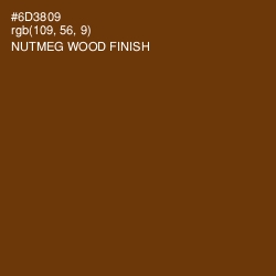 #6D3809 - Nutmeg Wood Finish Color Image